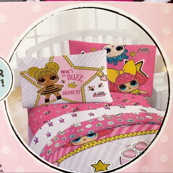L O L Surprise! Girls Full Bedding Sheet 4 Pc Set - Picture 4 of 6